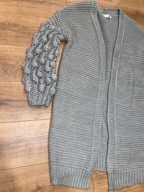 Simply Couture Chunky Knit Open Cardigan